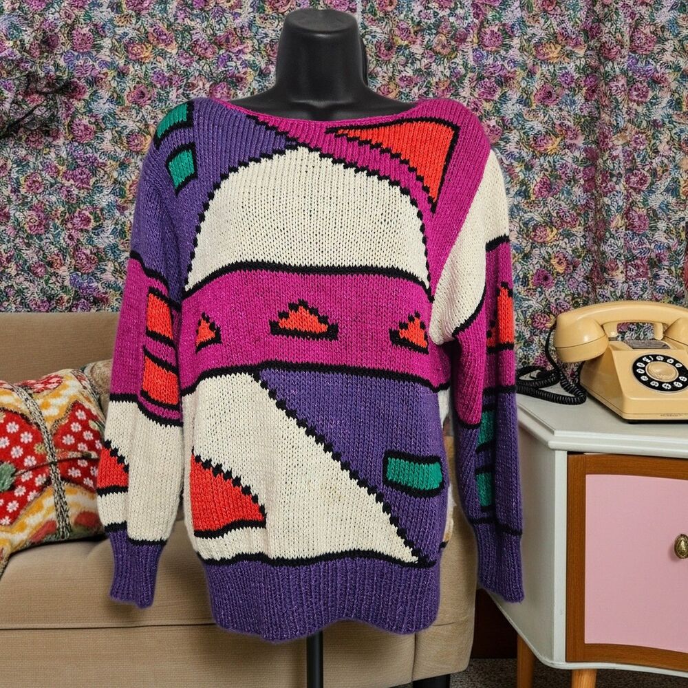 Colorful Geometric Women's Sweater